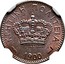 Greece 1 Lepton George I 1900 A KM# 1 ΚΡΗΤΙΚΗ ΠΟΛΙΤΕΙΑ 1900 Α ΒΟΡΡΕΛ coin obverse