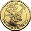 Canada 10 Dollars Woodland Caribou 2020 CANADA 2020 FINE GOLD 1/4 OZ OR PUR 9999 DM coin reverse