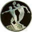 Greece 10 Euro Summer Olympics 2004 in Athens - Discus throwing 2004 Proof KM# 191 coin reverse