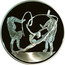 Greece 10 Euro Summer Olympics 2004 in Athens - Rhythmic gymnastics (2003) Proof KM# 199 coin reverse