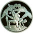 Greece 10 Euro Summer Olympics 2004 in Athens - Wrestling (2004) Proof KM# 203 coin reverse