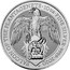 UK 10 Pounds Queen's Beasts Falcon 2020 2020• FALCON OF THE PLANTAGENETS • JC 10 OZ FINE SILVER 999.9 coin reverse