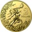 Australia 2 Dollars 6th portrait - Tooth Fairy 2020 UNC in Coincard BK 2 DOLLARS coin reverse