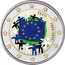 Estonia 2 Euro 30th Anniversary of the Flag of Europe (Coloured) 2015 2 EURO LL coin obverse