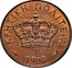 Greece 2 Lepta 1900 A KM# 2 Crete ΚΡΗΤΙΚΗ ΠΟΛΙΤΕΙΑ 1900 A ΒΟΟΡΕΛ coin obverse