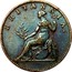 Greece 2 Lepta Britannia 1819 . KM# 31 BRITANNIA coin reverse