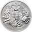 UK 2 Pounds Royal Coat of Arms 2020 1 OZ FINE SILVER 999 20 20 coin reverse