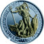 UK 2 Pounds Standing Britannia (Gilted) 2013 Proof 2013 BRITANNIA ONE OUNCE FINE SILVER coin reverse