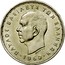 Greece 20 Drachmai Paul King of the Greeks 1960 KM# 85 ΠΑΥΛΟΣ ΒΑΣΙΛΕΥΣ ΤΩΝ ΕΛΛΗΝΩΝ ΦΑΛΗΡΕΑΣ 1960 coin obverse
