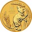 Australia 200 Dollars 6th Portrait - Year of the Mouse 2020 P BU 鼠 MOUSE 2020 P coin reverse
