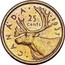 Canada 25 Cents George VI Trial Strike Thick planchet 1937 KM# TS8 CANADSA 25 CENTS 1937 coin reverse
