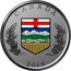 Canada 25 Cents Heraldic Emblems of Canada - Alberta 2018 CANADA 2018 coin reverse