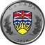 Canada 25 Cents Heraldic Emblems of Canada - British Columbia 2018 CANADA 2018 coin reverse
