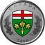 Canada 25 Cents Heraldic Emblems of Canada - Ontario 2018 CANADA 2018 coin reverse