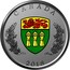 Canada 25 Cents Heraldic Emblems of Canada - Saskatchewan 2018 CANADA 2018 coin reverse