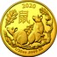 Australia 5 Dollars 6th Portrait - Year of the Rat 2020 BU 2020 鼠 AWB 1/20OZ .9999 AU coin reverse