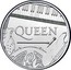 UK 5 Pounds Music Legends - Queen 2020 BU QUEEN CF coin reverse