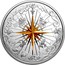 Canada 50 Dollars Rose of the Winds - 3D Compass 2019  coin reverse