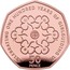 UK 50 Pence Girlguiding (Piedfort) 2019 Proof CELEBRATING ONE HUNDRED YEARS OF GIRLGUIDING UK 50 PENCE DH JE coin reverse