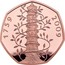 UK 50 Pence Kew Gardens 2019 Proof 1759 2009 KEW coin reverse