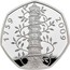 UK 50 Pence Kew Gardens.Piedfort 2019 Proof KM# P98 1759 2009 KEW coin reverse