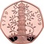 UK 50 Pence Kew Gardens (Piedfort) 2019 Proof 1759 2009 KEW coin reverse