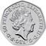 UK 50 Pence Megalosaurus (Colored) 2020 BU ELIZABETH II ∙ D ∙ G ∙ REG ∙ F ∙ D ∙ 50 PENCE ∙ 2020 J.C coin obverse