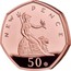 UK 50 Pence New Pence Britannia (Piedfort) 2019 Proof A B C D E F G NEW PENCE 50 coin reverse