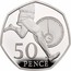 UK 50 Pence Roger Bannister Piedfort 2019 Proof 50 PENCE coin reverse