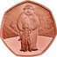 UK 50 Pence Snowman 2019 Proof  coin reverse