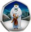 UK 50 Pence Snowman (Colored) 2019 Proof  coin reverse