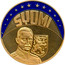 Finland ECU Carl Gustaf Emil Mannerheim 1997 UNC SYOMI coin obverse