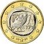 Greece Euro Owl 2007 KM# 214 1 ΕΥΡΩ 20 08 coin obverse
