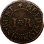 UK Farthing Kent Maidstone J. Ruse ND (1648-1672)  MEYDSTONE IN KENT * I R coin reverse