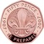 UK Fifty Pence Scouting (Piedfort) 2019 Proof FIFTY PENCE ∙ 1907 ∙ BE PREPARED ∙ 2007 coin reverse