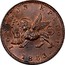 Greece Lepton Britannia 1853 . KM# 34 ΙΟΝΙΚΟΝ ΚΡΑΤΟΣ 1853 coin obverse