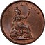Greece Lepton Britannia 1853 . KM# 34 BRITANNIA coin reverse