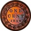 Canada One Cent Victoria Trial Strike 1858 KM# TS2 ONE CENT 1858 coin reverse