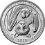 USA Quarter Dollar (National Park of American Samoa) NATIONAL PARK AMERICAN SAMOA 2020 E PLURIBUS UNUM coin reverse