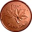 Canada 1 Cent (Elizabeth II) KM# 445a 1CENT K.G. CANADA coin reverse
