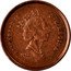 Canada 1 Cent Succession of Queen Elizabeth II 1952-2002 P KM# 445 ELIZABETH II D G REGINA 1952 2002 coin obverse