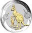 Australia 1 Dollar Australian Kangaroo and a Joey 2020 AUSTRALIAN KANGAROO 2020 1OZ 9999 SILVER coin reverse