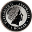 Australia 1 Dollar Kookaburra. Privy Mark April 2000 KM# 416.1 ELIZABETH II AUSTRALIA 1 DOLLAR IRB coin obverse
