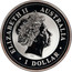 Australia 1 Dollar Kookaburra. Privy Mark February 2000 KM# 416.5 ELIZABETH II AUSTRALIA 1 DOLLAR coin obverse
