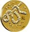 Australia 1 Dollar Year of the Snake 2013 P BUNC KM# 2139 YEAR OF THE SNAKE P coin reverse