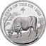 UK 10 Pounds Year of The Ox 2021 Proof YEAR OF THE OX 2021 牛 HB coin reverse