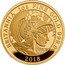 UK 100 Pounds Britannia facing right 2018 Proof BRITANNIA 1 OZ FINE GOLD 999.9 2018 coin reverse