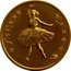 Russia 100 Roubles (Bolshoi Ballet Ballerina) Y# 419a РУССКИЙ БАЛЕТ coin reverse