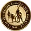 Australia 15 Dollars (Two kangaroos) THE AUSTRALIAN NUGGET 1/10 OZ 9999 GOLD 1998 coin reverse