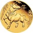 Australia 15 Dollars Year of the Ox 2021 P Proof 牛 OX 2021 P coin reverse